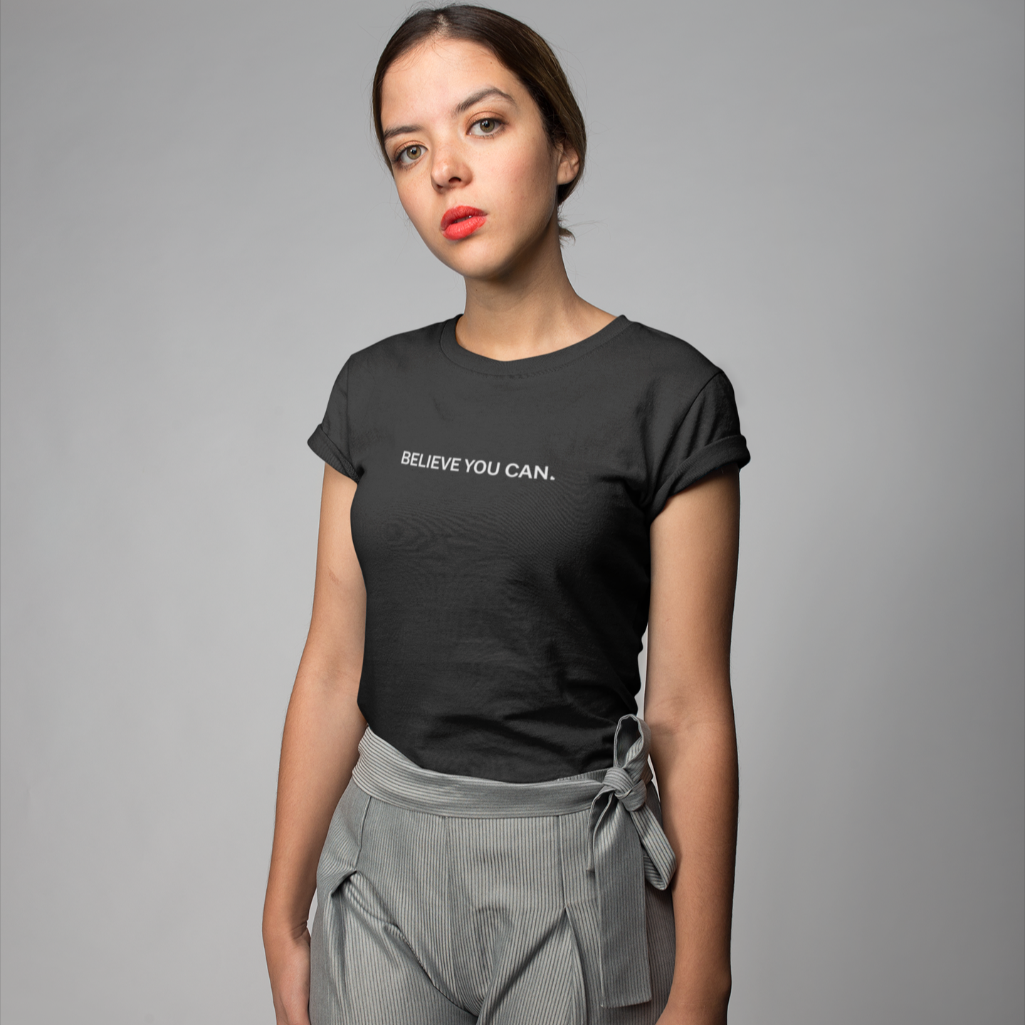 Believe You Can Crop Tee